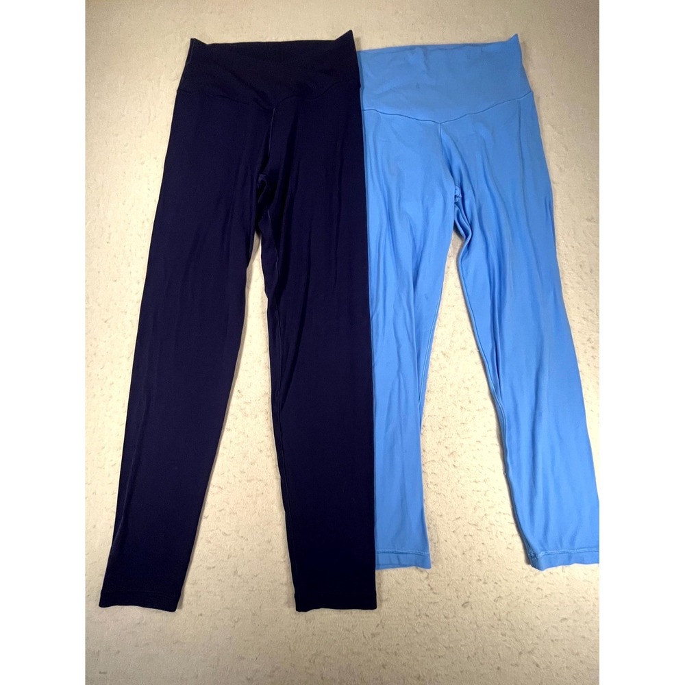 Offline by Aerie Leggings Womens Large Navy Blue Stretch High Rise 7/8" Inseam